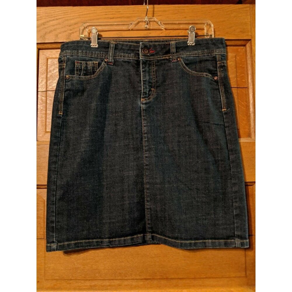 Wrangler Vintage Womens Blue Jean Skirt 10M  Denim Pencil